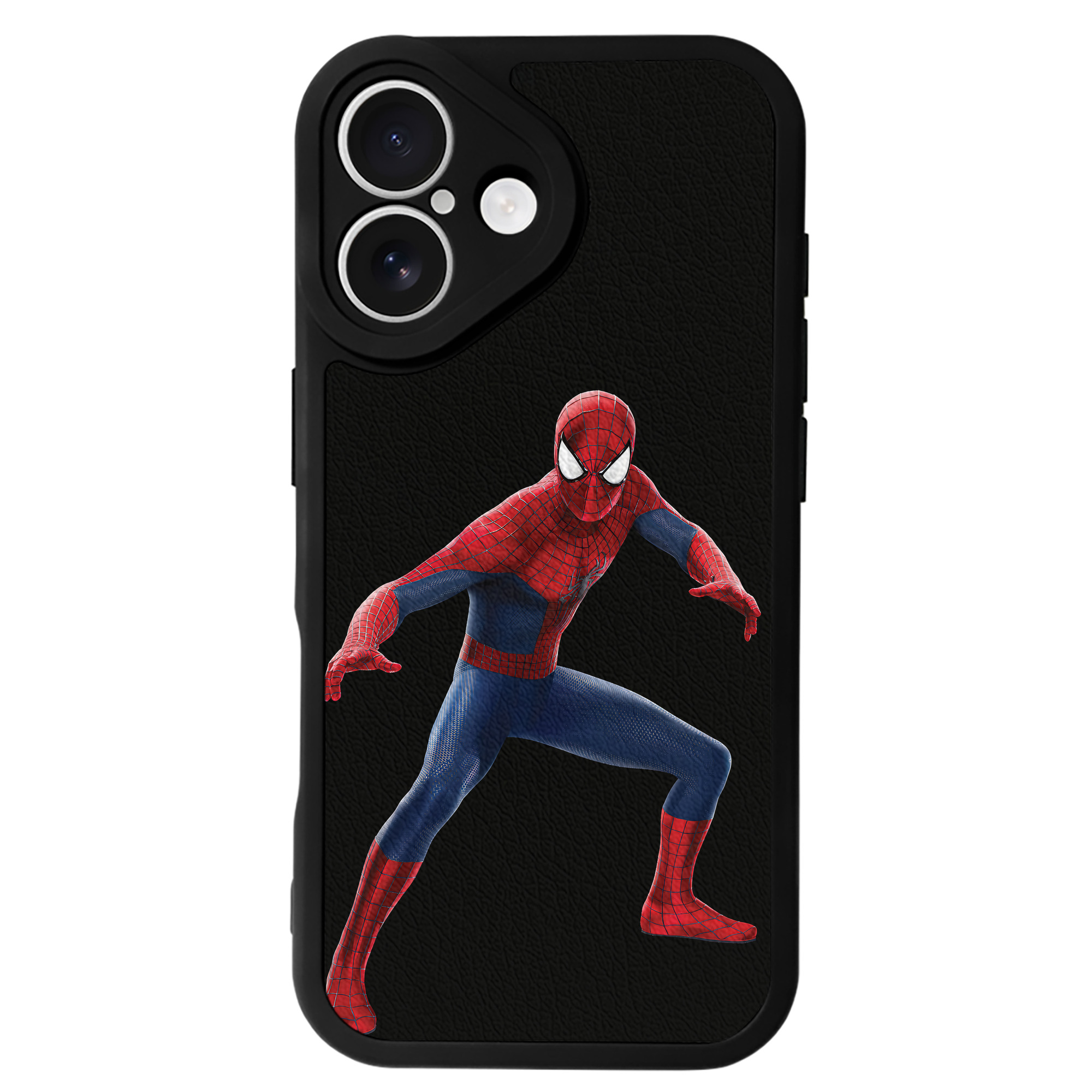 （画像用） Spider Man スパイダーマン 【iPhone 16シリーズ対応】シリコンスマホケース（レザー調） 材質：シリコン